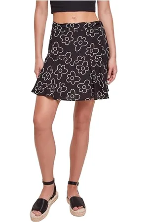 Urban classics Damen TB4367-Ladies Viscose Mini Skort Rock, , S