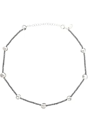 Breil B Rocks Halskette aus Edelstahl hergestellt und mit Hämatitsteinen verziert, Min. Länge: 39 cm, Max. Länge: 45 cm, TJ3287