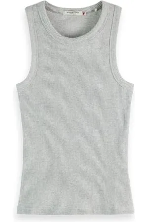 Scotch&Soda Damen Core Rib Racer Tank Top, , XL EU