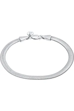 Elli Armband Damen 925 Echtes Lederarmband mit Kreuz Schmuck Geschenke für Frauen Freundin Frau Mädchen Mama, Kreuzarmband Glaube Länge 18 cm, Breite 2 mm