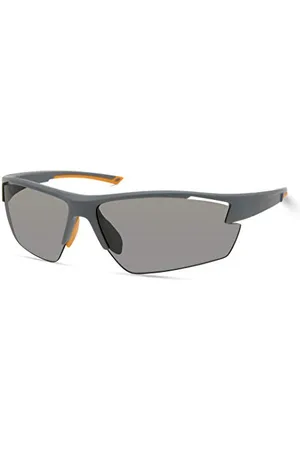 Timberland Herren TBA9274, Casual Sonnenbrille in Leichtgewicht, Rechteckige Linsenform, Rauchgraue Polarisierte Gläser, Grau, , 74