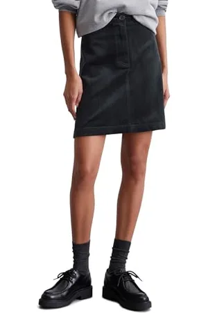 Marc O’ Polo Marc OߴPolo Damen Minirock aus Cord High Waist, Blau (Deep Blue Sea), 40