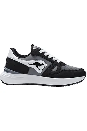 KangaROOS K-Sneak Jay Sneaker, Jet Black/Steel Grey, 32 EU