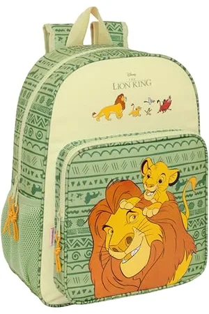 Safta MUFASA Schulrucksack für Kinder, Kinderrucksack, anpassbar an den Wagen, ideal für Kinder im Schulalter, bequem und vielseitig, Qualität und Widerstandsfähigkeit, 33 x 14 x 42 cm,