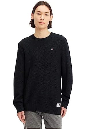 Tommy Hilfiger Herren Pullover Strickpullover, (Black), M