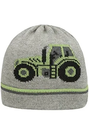 Döll Jungen Mütze Topfmütze Strick, Gr. 47, Grau (light gray melange 8100)