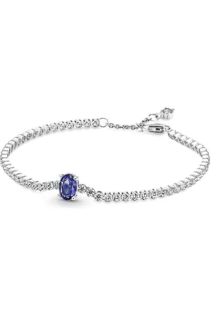 PANDORA Armband Timeless "funkelnder Stein" , blauer Kristall, Zirkonia 590039C01 20 cm