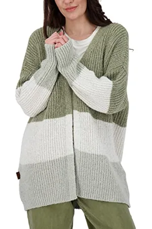 alife kickin ALIFE and Kickin MaleaAK Knit Cardigan – Damen Strickjacke Kurz – Stylisch & Bequem für Alltag & Freizeit – Perfekt für Übergangszeiten XL
