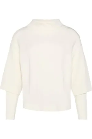 QS by s.Oliver Loose Sweatshirt aus Scuba mit überschnittenen Schultern 42