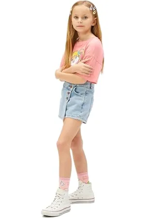 Koton Jean Skort Pockets Button Detail Envelop Cotton