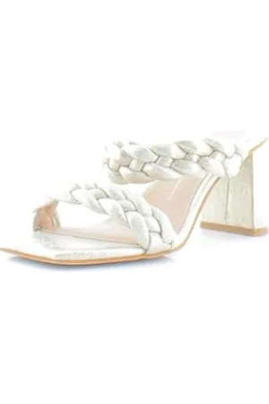 Dolce Vita Damen Täglich Sandale mit Absatz, Hellgoldenes Metallic-Wildleder, 38.5 EU