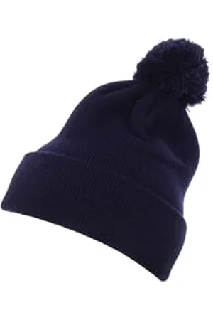 Flexfit Unisex 1501P-Cuffed Pom Knit Beanie-Mütze, , one Size