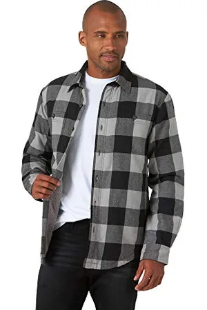 Wrangler Herren Long Sleeve Sherpa Lined Shirt Jacket Hemd, , XX-Large
