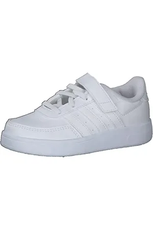 adidas Breaknet Lifestyle Court Elastic Lace and Top Strap Shoes Tennisschuhe, Cloud White/Cloud White/Grey one, 38 2/3 EU