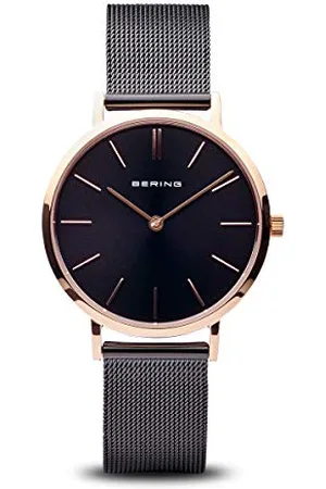Bering Damen Uhr Quarz Movement - Classic Collection mit Edelstahl und Saphirglas 14134-166