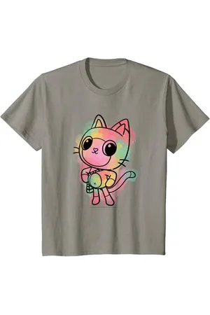 Gabbys Dollhouse Kinder Big Pandy Paws Watercolor Sketch T-Shirt