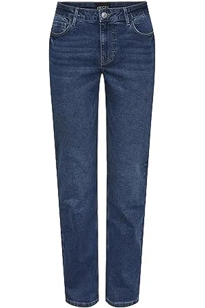 Pieces® Damen Pckesia Mw Straight Mb Jeans Noos, , 26W / 30L