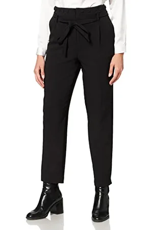 İpekyol Womens Belted Button Accessories Trousers Pants, Black, 38