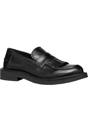 Geox Damen D SERILDA F Moccasin, Black, 40 EU