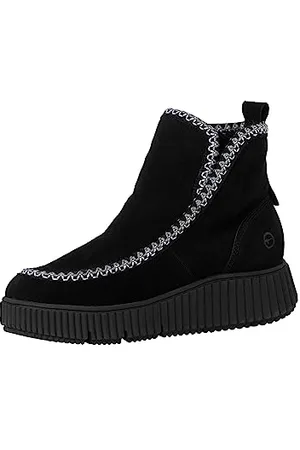 Tamaris Damen Boots Leder Winter gefüttert; BLACK/ ; 38 EU