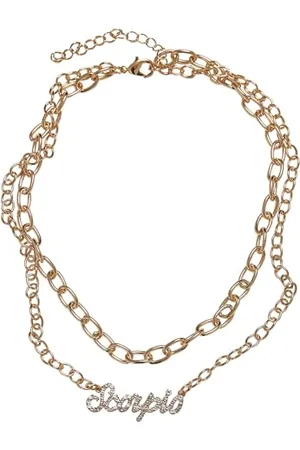 Urban classics Unisex Halskette Diamond Zodiac Golden Necklace, Farbe , Größe one size