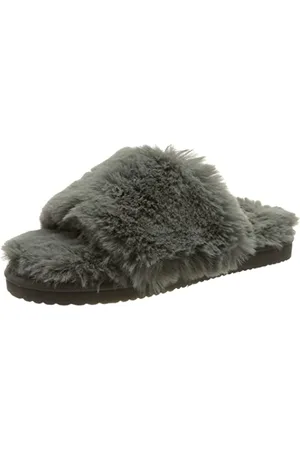 flip*flop Damen slidefur 2 Hausschuh, Dark Grey, 36 EU
