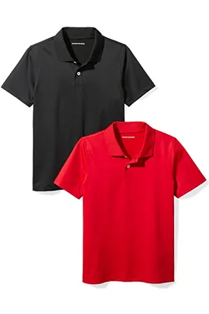Amazon Jungen Active-Funktions-Poloshirts, 2er-Pack, , 10 Jahre
