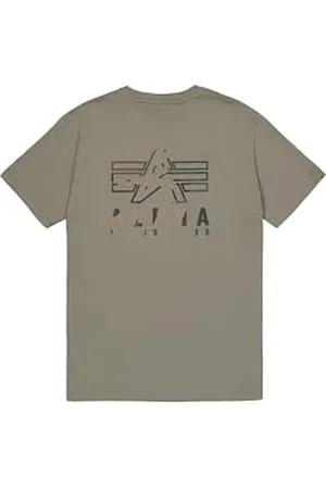 Alpha Industries Herren Camo Logo Puff Print BP T, , 3XL