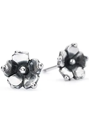 Trollbeads Original Ohrstecker Sterlingsilber 952er Paar (TAGEA-00084 Jasmin Ohrstecker)