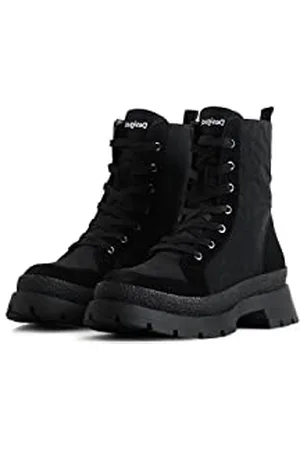 Desigual Damen Shoes_Boot Padded Hiking Shoe, Black, 37 EU