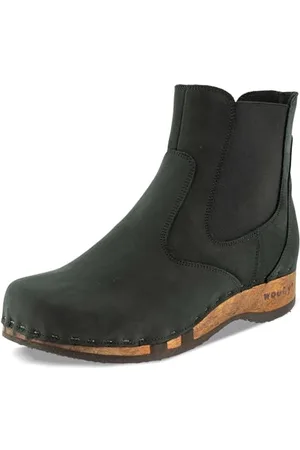 Woody Damen Jutta Clog Stiefelette, Nero, 36 EU