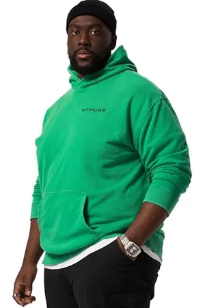 STHUGE Herren Sweathoodie, Oversize, Kapuzenprint, Acid, 1/1 Kapuzenpullover, , 3XL Grande Taille
