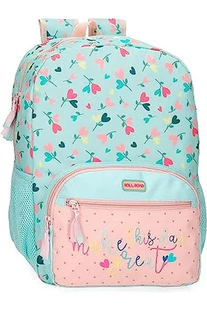 Roll Road Queen of Hearts Rucksack, anpassbar, mehrfarbig, 31 x 42 x 13 cm, Polyester, 15,6 l, , Talla única, Anpassbarer Rucksack