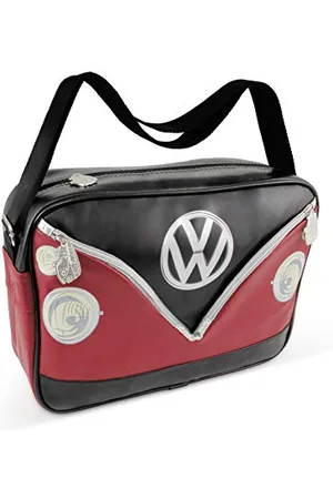 Brisa VW Collection - Große Unisex Volkswagen Schulter-Umhänge-Reise-Tasche-Freizeit-Bag mit T1 Bulli Bus Motiv ( /34cm)