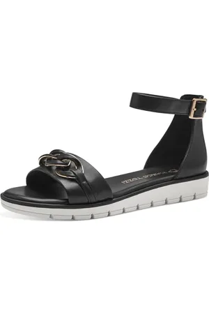 Marco Tozzi Damen Sandalen mit Keilabsatz Hinten geschlossen Vegan, , 37 EU