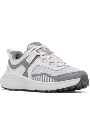 Columbia Unisex Kids Kids Konos Low Low Rise Hiking Shoes, Grey (Y Grey Ice x Pink Dawn), 6 UK