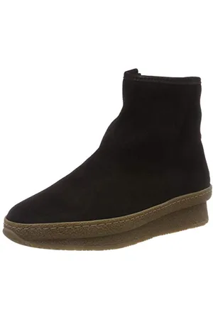 Pavement Damen Nora Wool Stiefeletten, Schwarz (Black Suede 017 017)