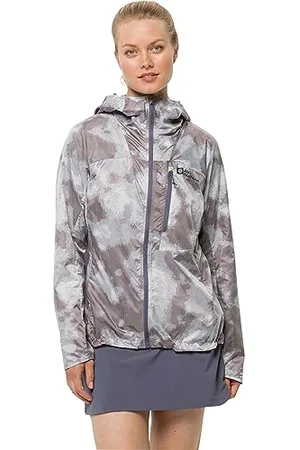 Jack Wolfskin Damen PRELIGHT Windbreaker grau M