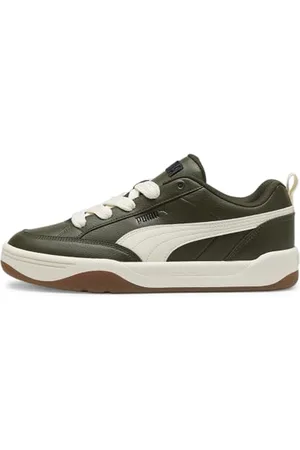 PUMA Unisex Park Lifestyle Sneaker, Dark Olive-Sugared Almond, 39 EU