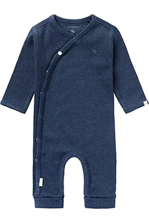 Noppies Unisex Baby U Playsuit LS Rib Nevis Kleinkind-Strampelanzug, Navy Melange-P758, 50