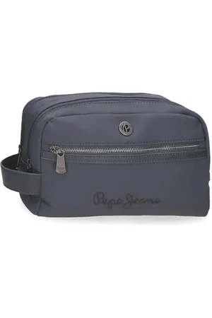 Pepe Jeans Corin Kulturbeutel, grau, 26 x 16 x 12 cm, Polyester und PU, 3,12 l, von Joumma Bags, grau, Talla única, Kulturbeutel