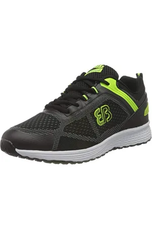 BRUTTING Project Sport Herren Laufschuh, Schwarz/ Lemon, 42EU
