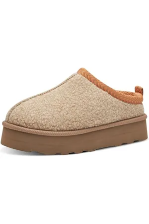QS by s.Oliver Damen Pantoffeln zum Reinschlüpfen Bequem, Beige (Dk. Beige), 42 EU