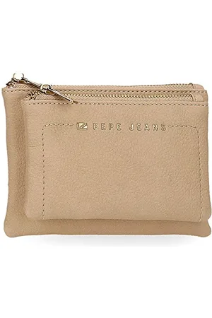 Pepe Jeans Diane Geldbörse Kulturbeutel Beige 17x9x2 cm Kunstleder
