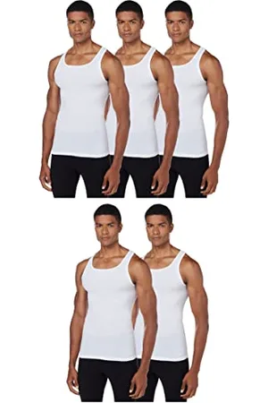 Hanes Ultimate Herren Ultimate ComfortBlend Tank with FreshIQ 5-Pack Unterwäsche, , Klein (5er Pack)