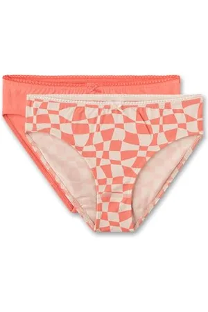 Sanetta Mädchen-Rioslip (Doppelpack) | Hochwertige und nachhaltige Unterhose für Mädchen aus Bio-Baumwolle. Inhalt: 2er Set Unterwäsche für Mädchen 128