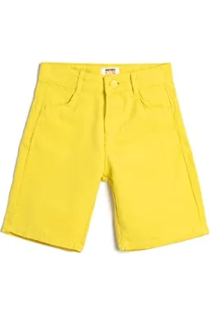 Koton Boys Chino Shorts Adjustable Elastic Waistband Pockets Cotton