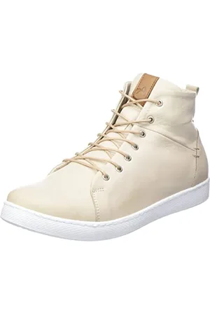 Andrea Conti Damen Sneaker, Creme/Brandy, 42 EU