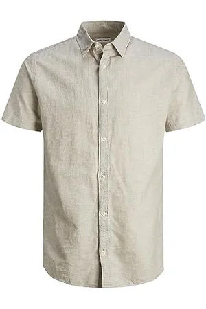 JACK & JONES Jungen Hemd Jjelinen Ss Sn Jnr 12248938, ,164