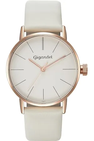 Gigandet Damen Analog Japanisches Quarzwerk Uhr mit Leder Armband AVG43-12